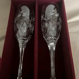 Crystal Champagne Flutes Set